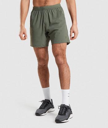 Pánské Šortky Gymshark Studio Olivy Zelené | CZ 2915LIS